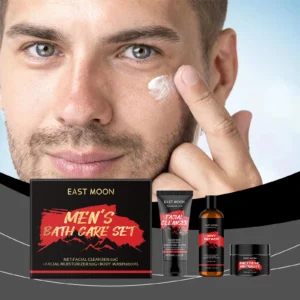 East Moon 1set Men's Bath And Skincare Set Cleaning Body Moisturizing Mens