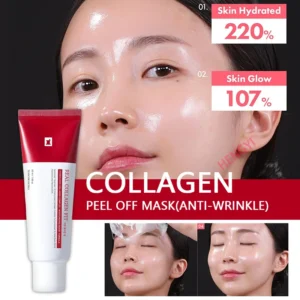 New Collagen Wrapping Mask Peel Off Facial Mask for ElasticityV Hydrating Glow Glass Skin