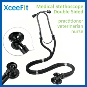 Medical Double Sided Stethoscope Professional Portable Cardiology