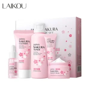 LAIKOU Sakura Kit Skin Care Sets Moisturizing and Reducing Fine Lines Cleansing Pore