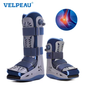 VELPEAU Inflatable Walking Boot for Broken Foot, Dual Independent Airbags and Anti-Slip Sole