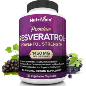 Resveratrol antioxidant supplement for boosting energy levels, immunity, anti-aging
