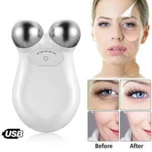 Microcurrent Facial Massager Roller Anti Wrinkles EMS Face Lift Skin Tightening